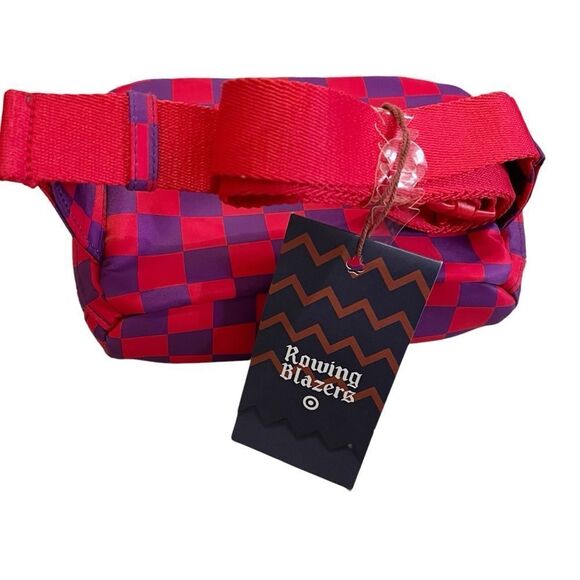 Rowing Blazers x Target Checkered Red and Purple Belt Bag NWT - Picture 6 of 9